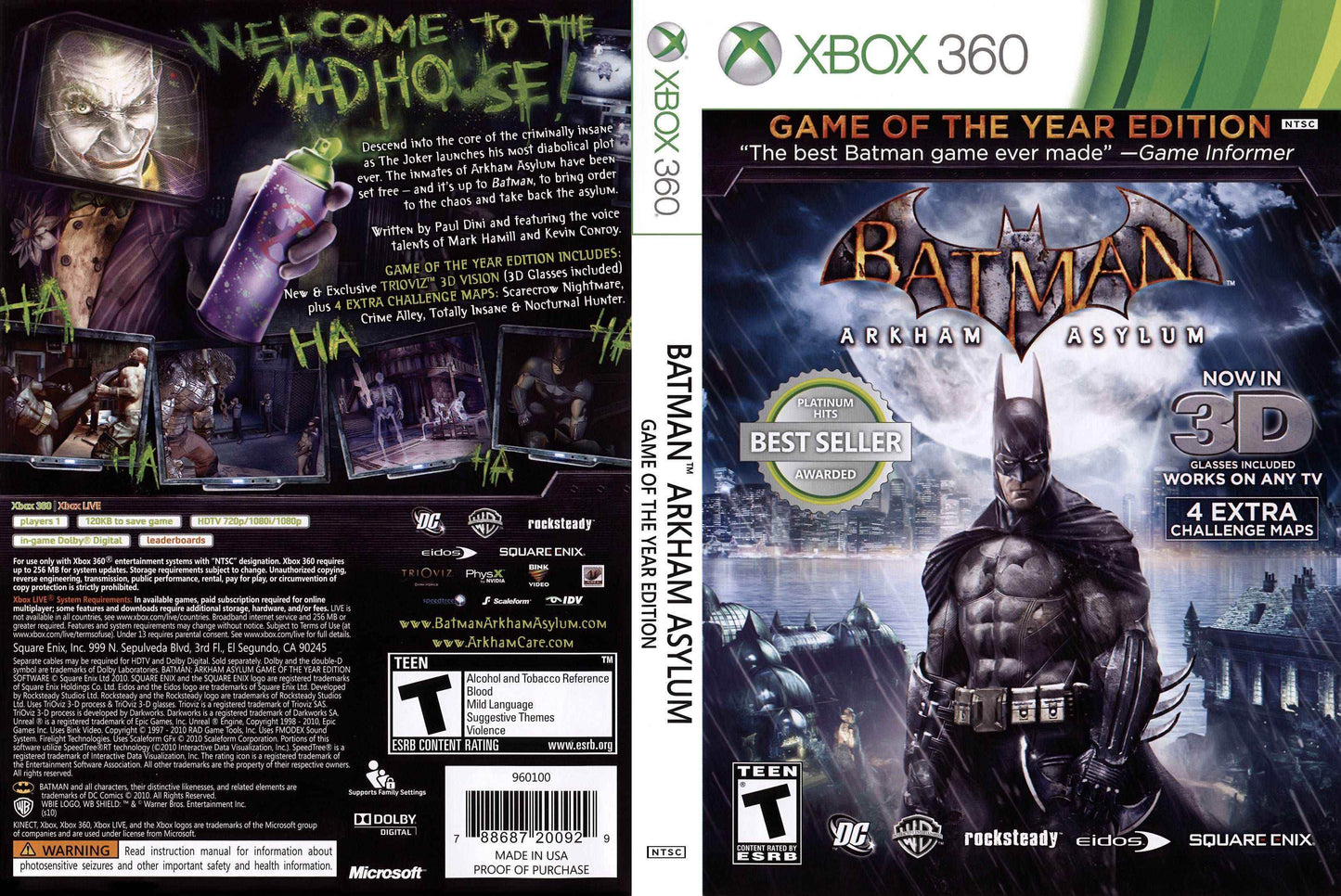 Batman Arkham Asylum Cover Art - WOI Solutions
