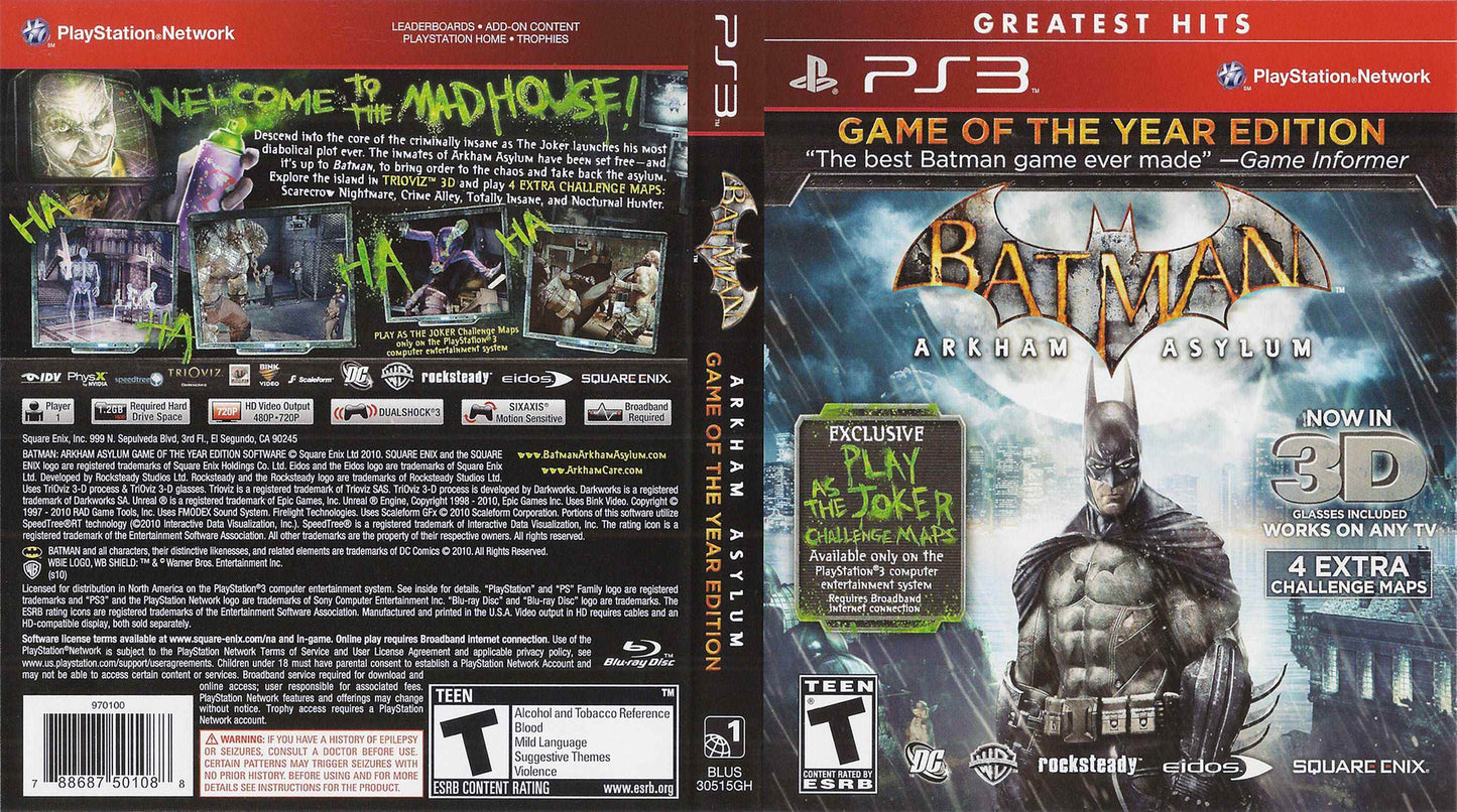 Batman Arkham Asylum Cover Art - WOI Solutions