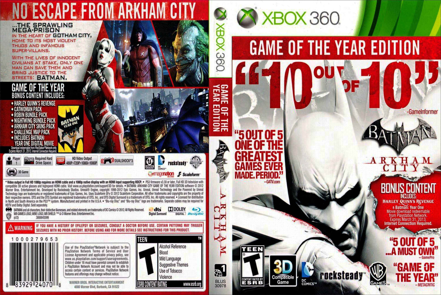 Batman Arkham City Cover Art - WOI Solutions