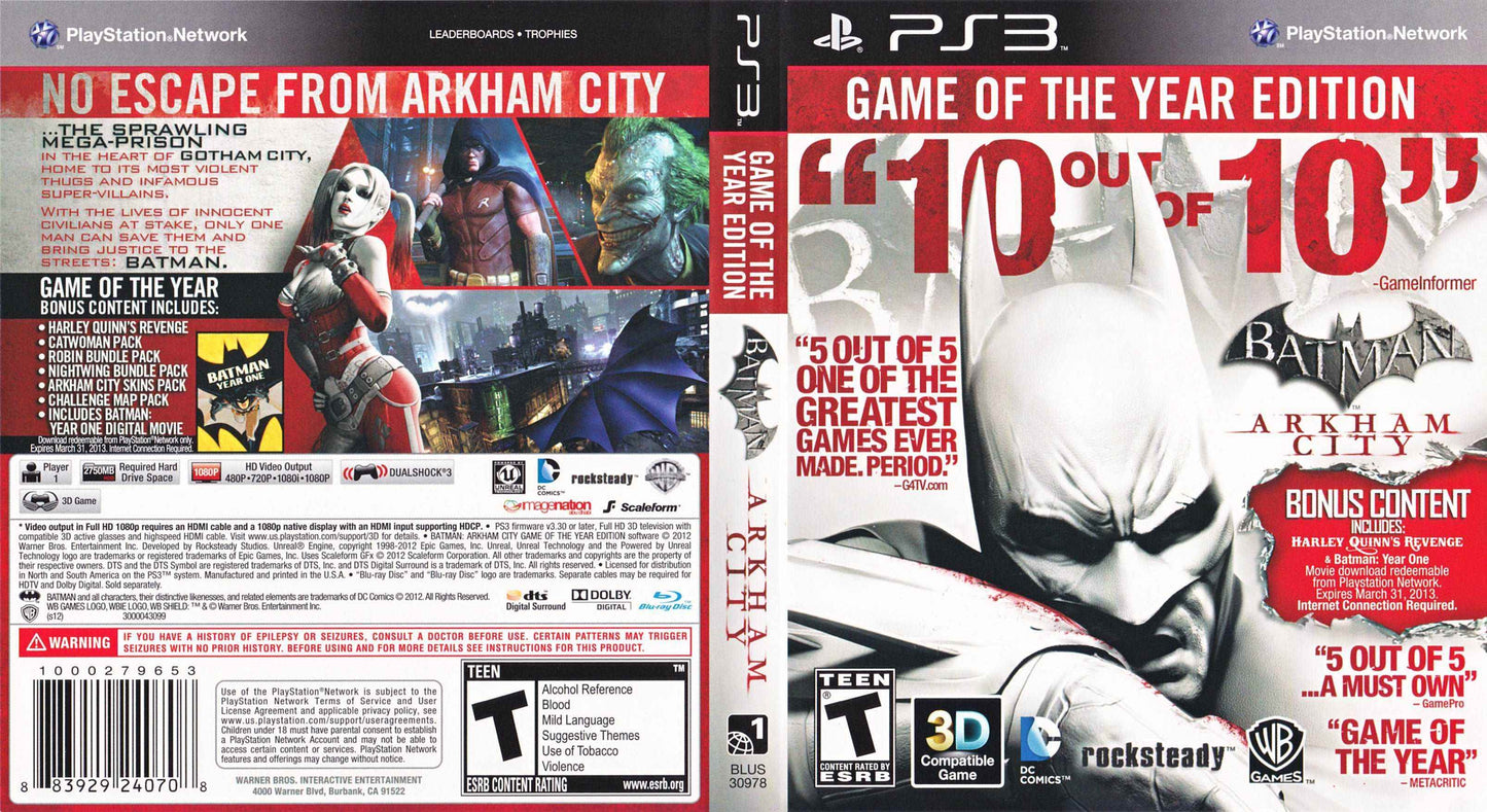 Batman Arkham City Cover Art - WOI Solutions