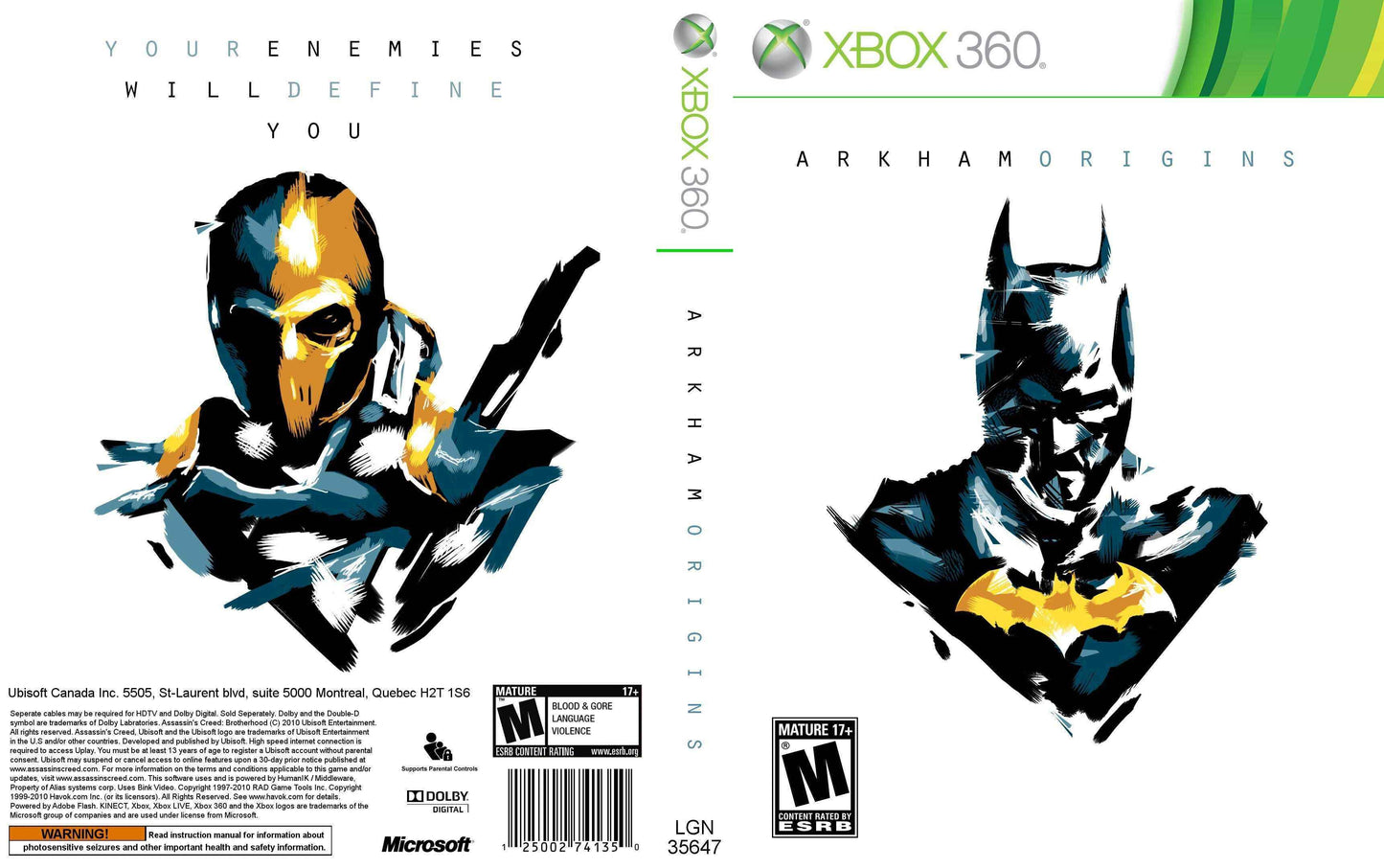 Batman Arkham Origins Cover Art - WOI Solutions