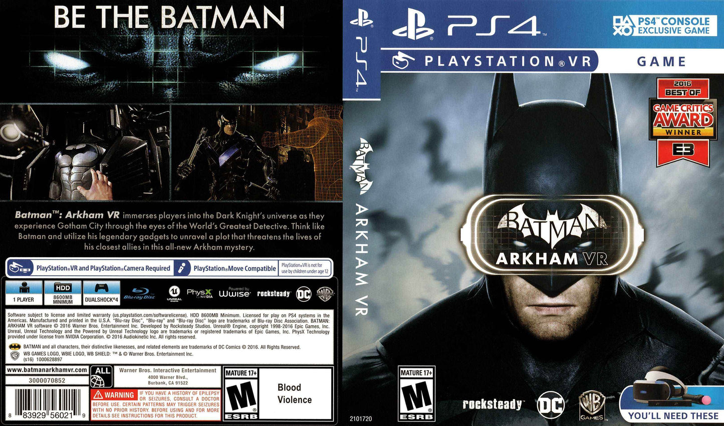 Batman Arkham VR Cover Art - WOI Solutions