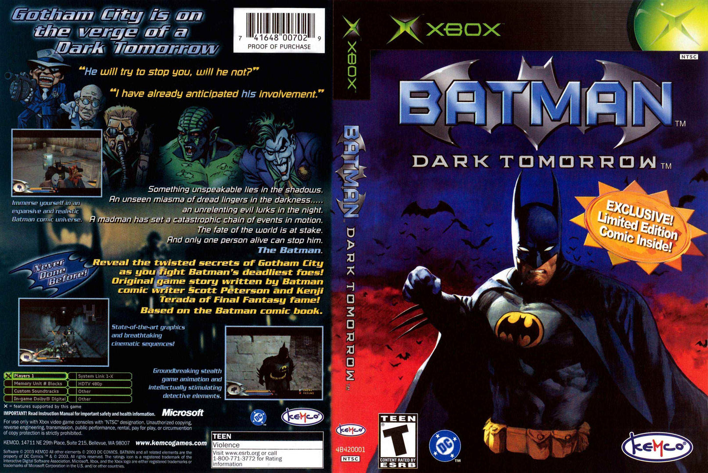 Batman Dark Tomorrow Cover Art - WOI Solutions