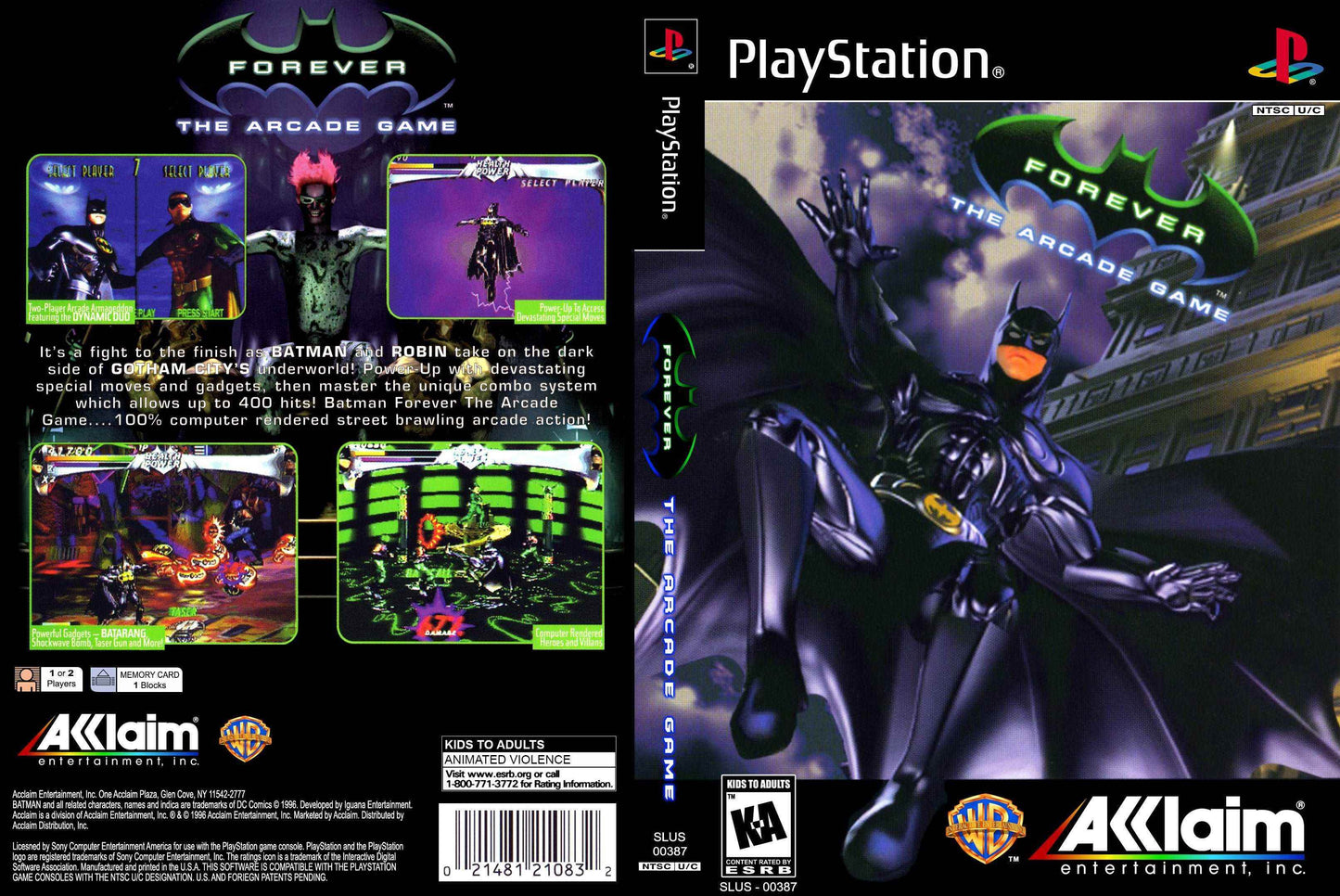 Batman Forever The Arcade Game Cover Art - WOI Solutions