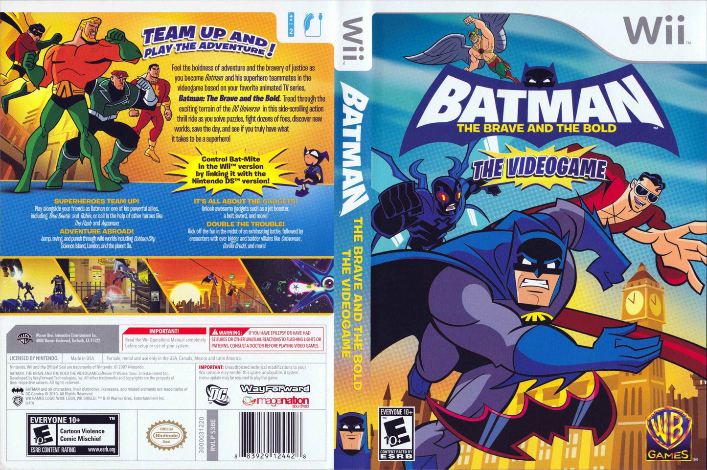 Batman The Brave and the Bold The Video Game Cover Art - WOI Solutions