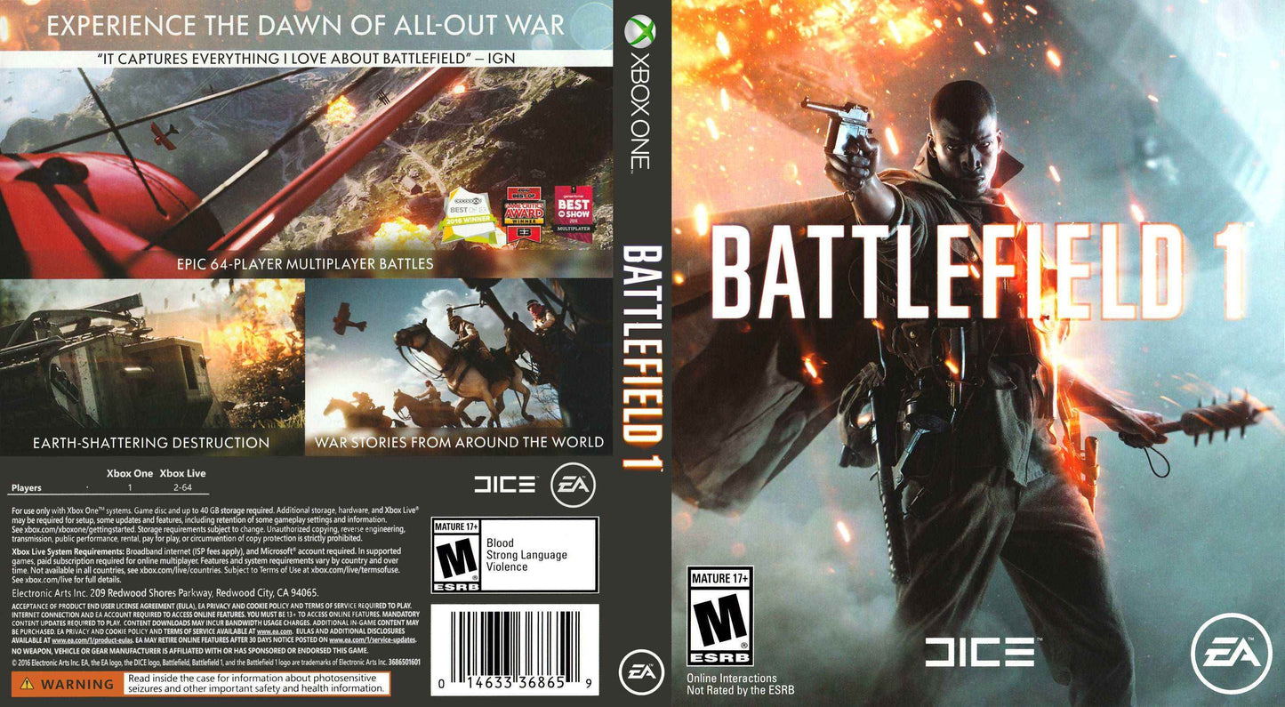 Battlefield 1 Cover Art - WOI Solutions