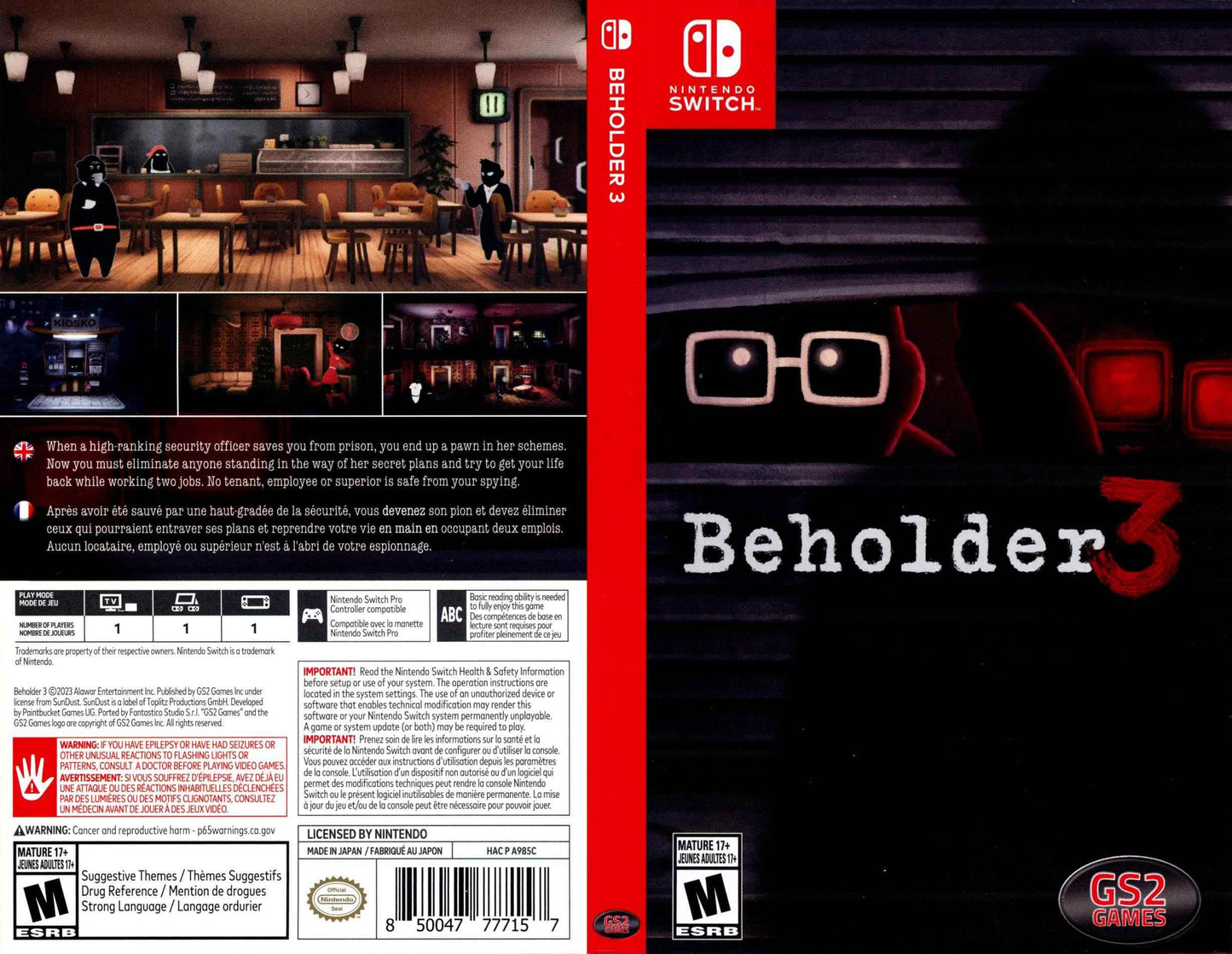 Beholder 3 Cover Art - WOI Solutions