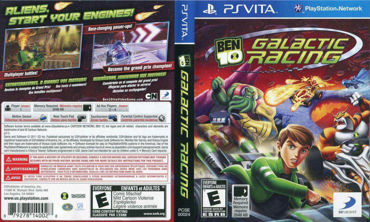 Ben 10 Galactic Racing Cover Art - WOI Solutions