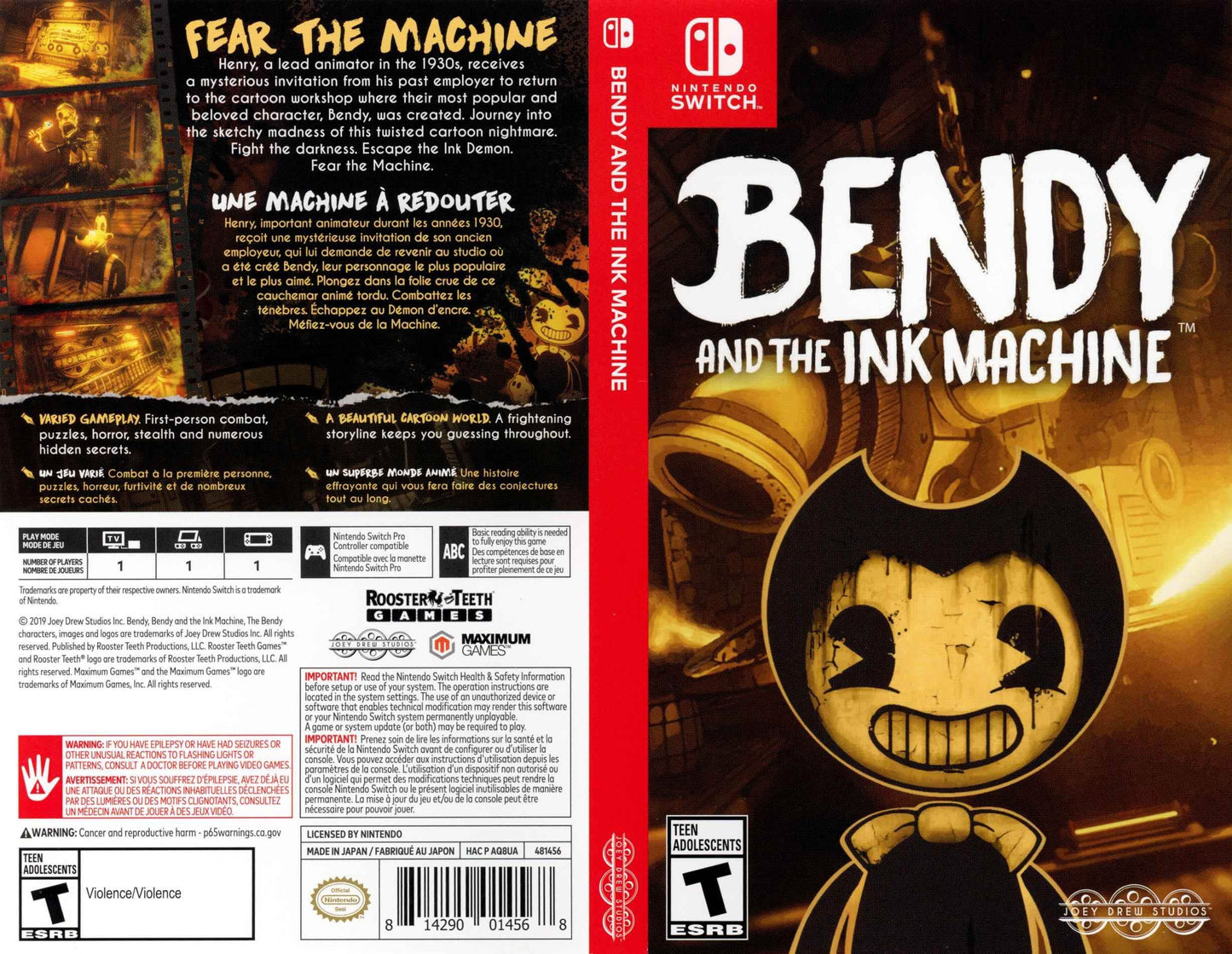 Bendy and the Ink Machine Cover Art - WOI Solutions
