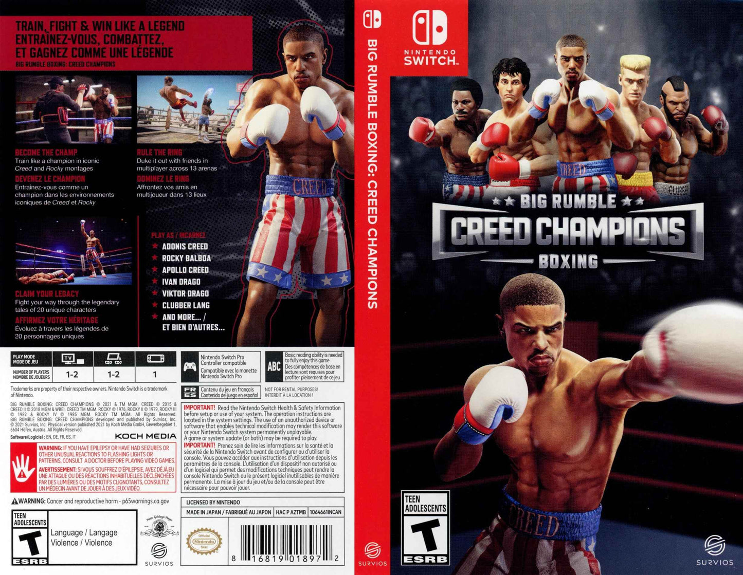 Big Rumble Boxing Creed Champions Cover Art - WOI Solutions
