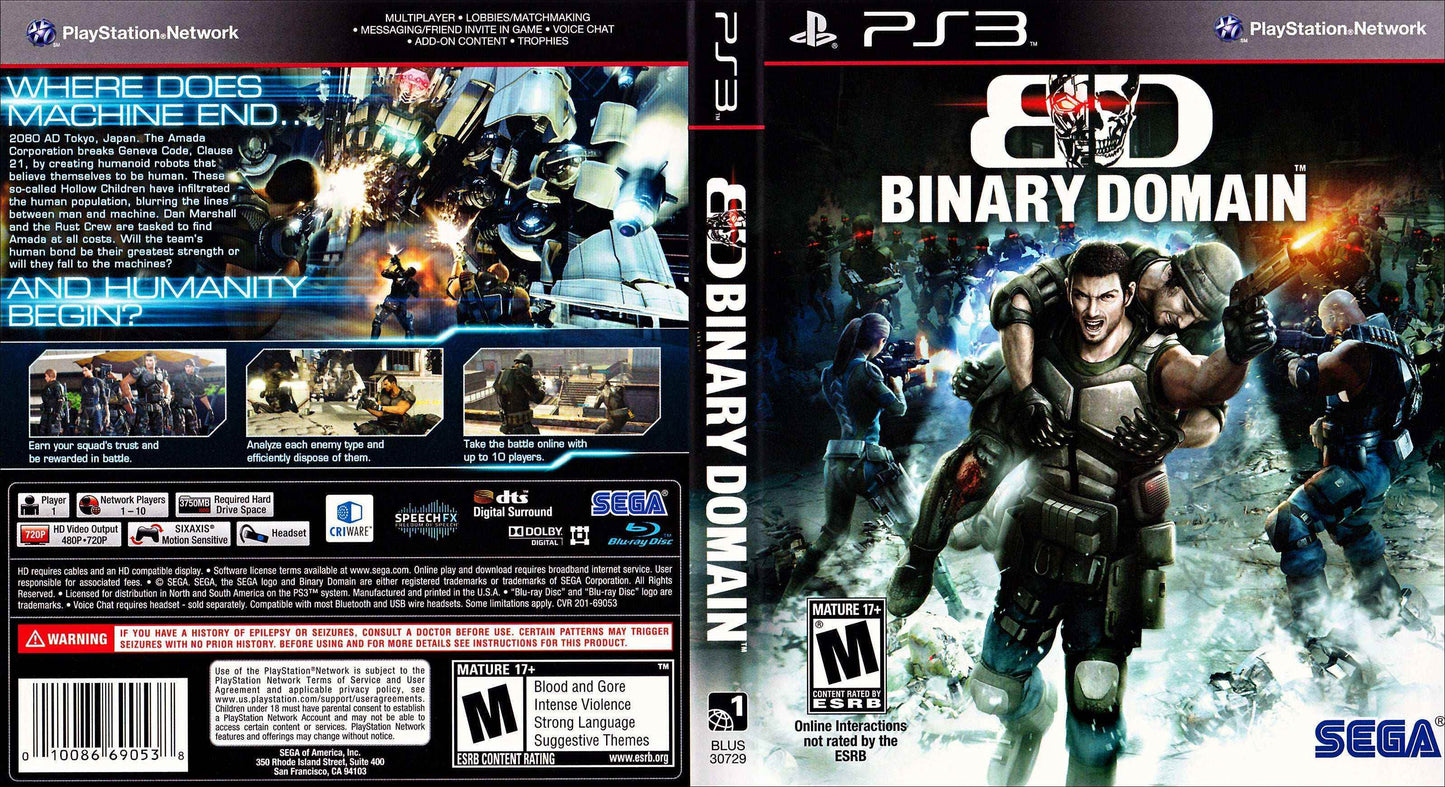 Binary Domain Cover Art - WOI Solutions