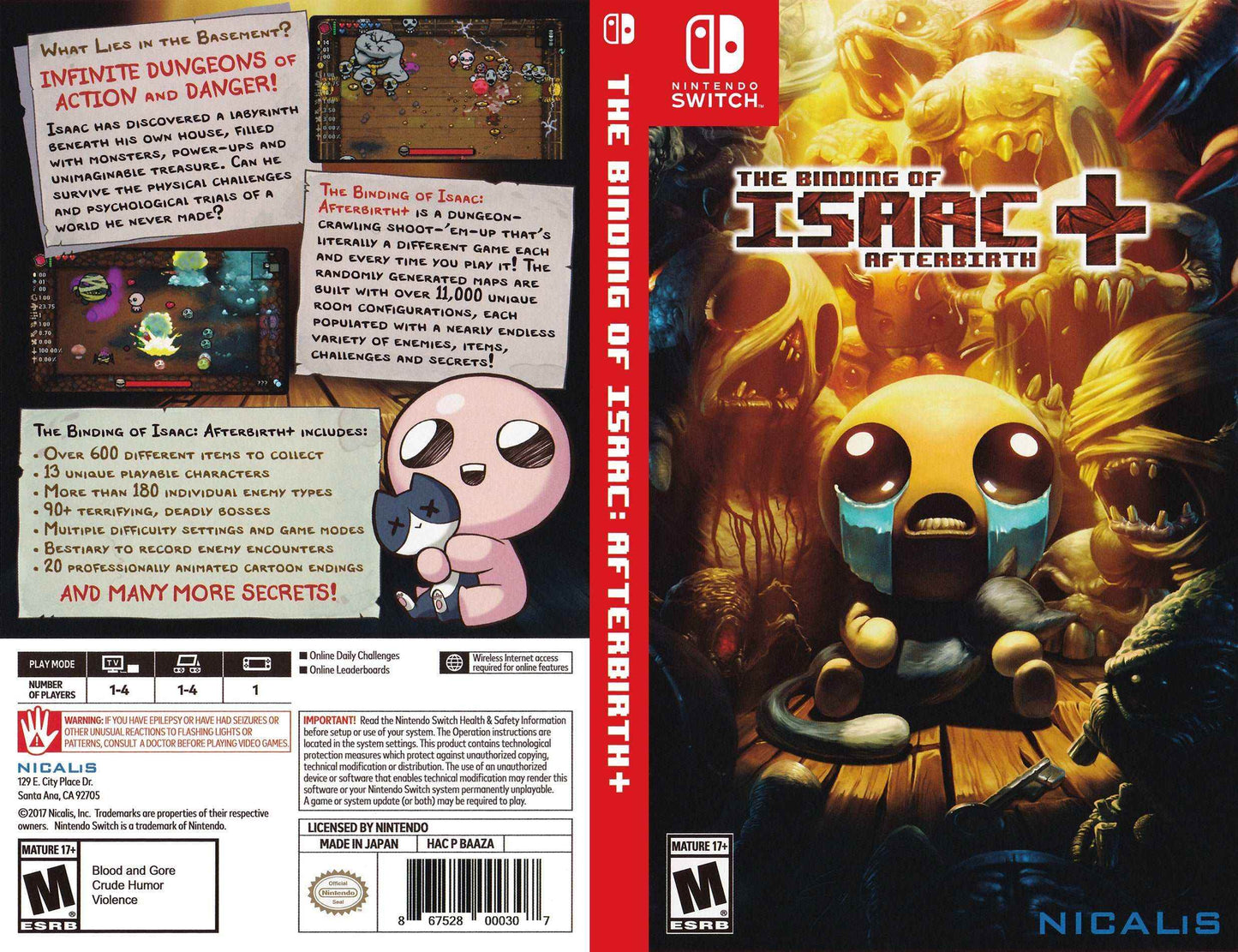 Binding of Isaac Afterbirth + Cover Art - WOI Solutions