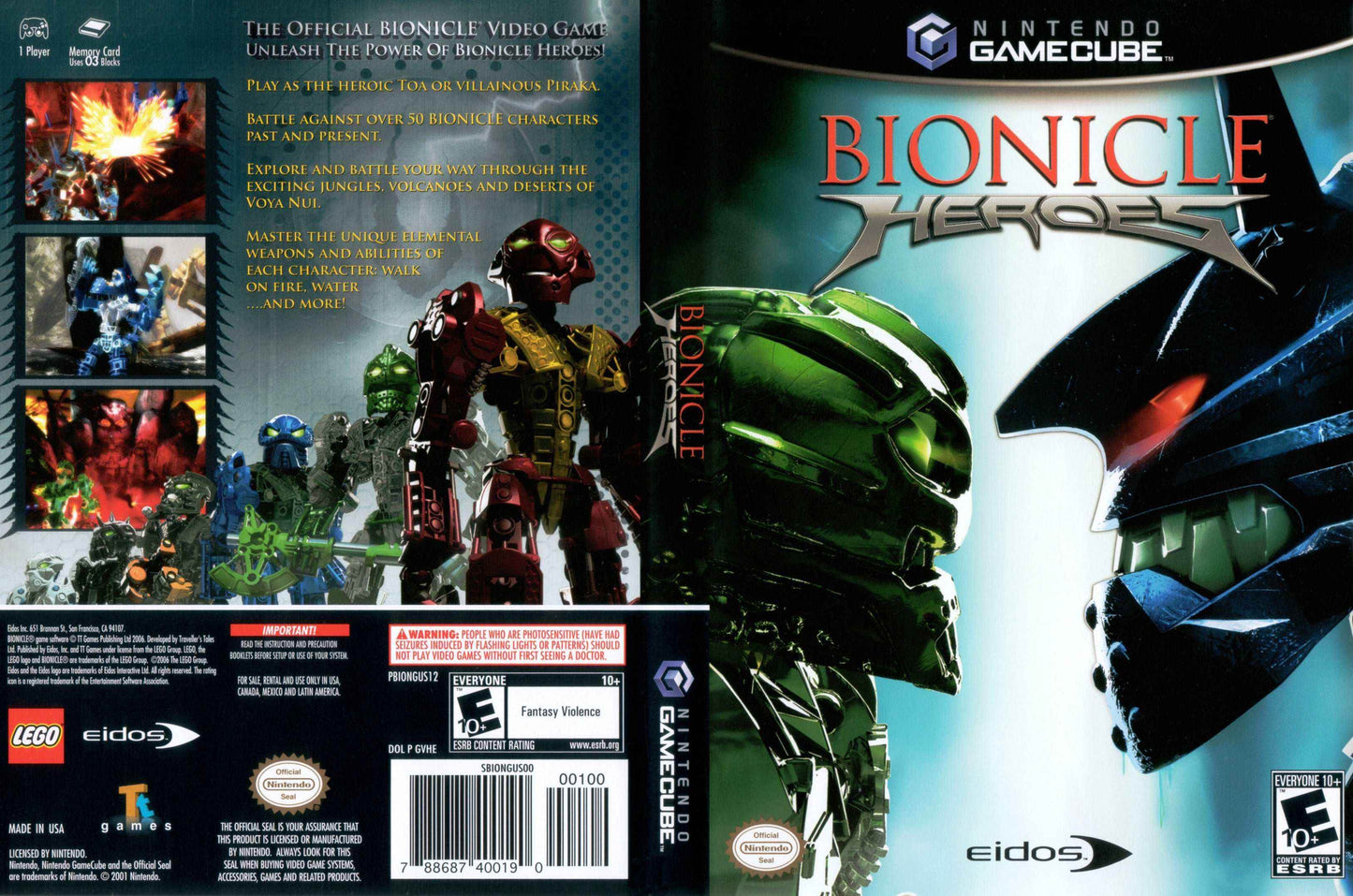 Bionicle Heroes Cover Art - WOI Solutions