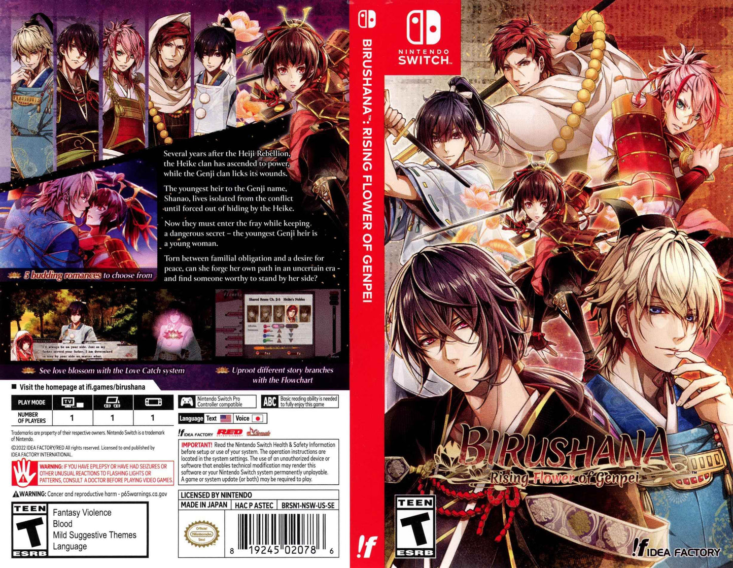 Birushana Rising Flower of Genpei Cover Art - WOI Solutions