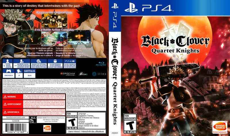 Black Clover Quartet Knights Cover Art - WOI Solutions