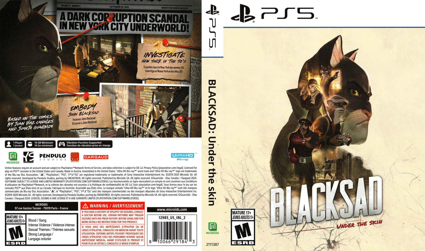 Blacksad Under the Skin Cover Art - WOI Solutions