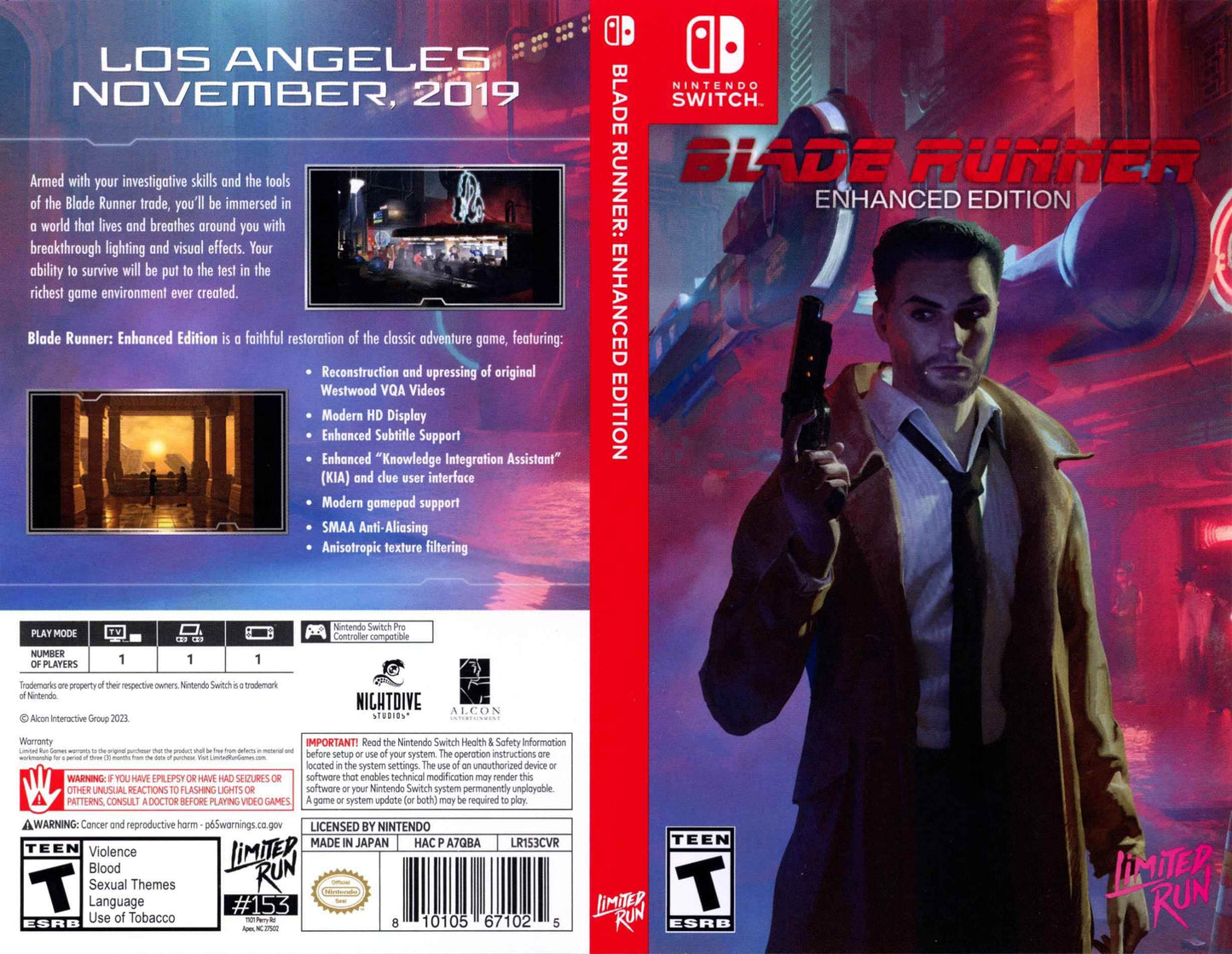 Blade Runner Enhanced Edition Cover Art - WOI Solutions