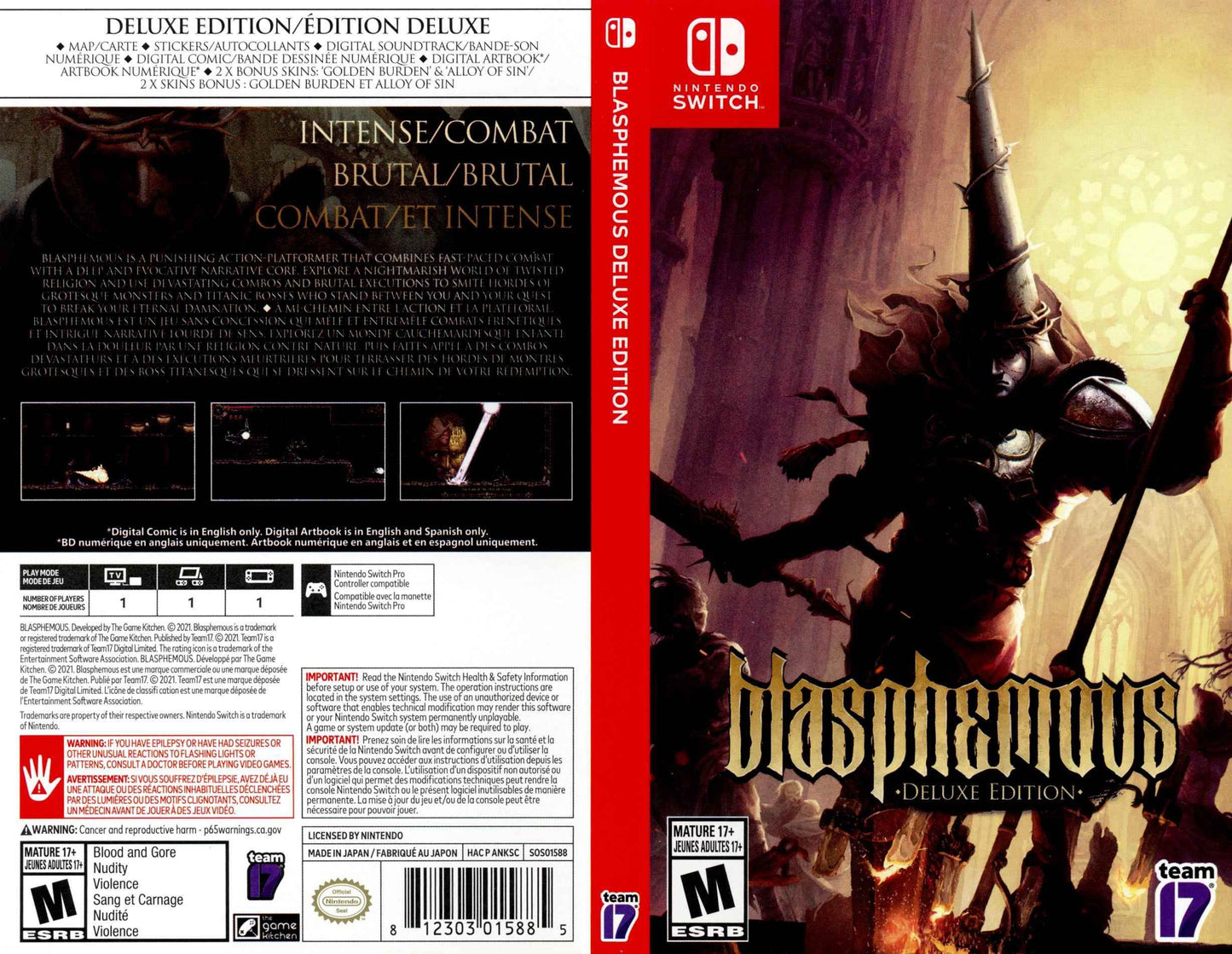 Blasphemous Deluxe Edition Cover Art - WOI Solutions