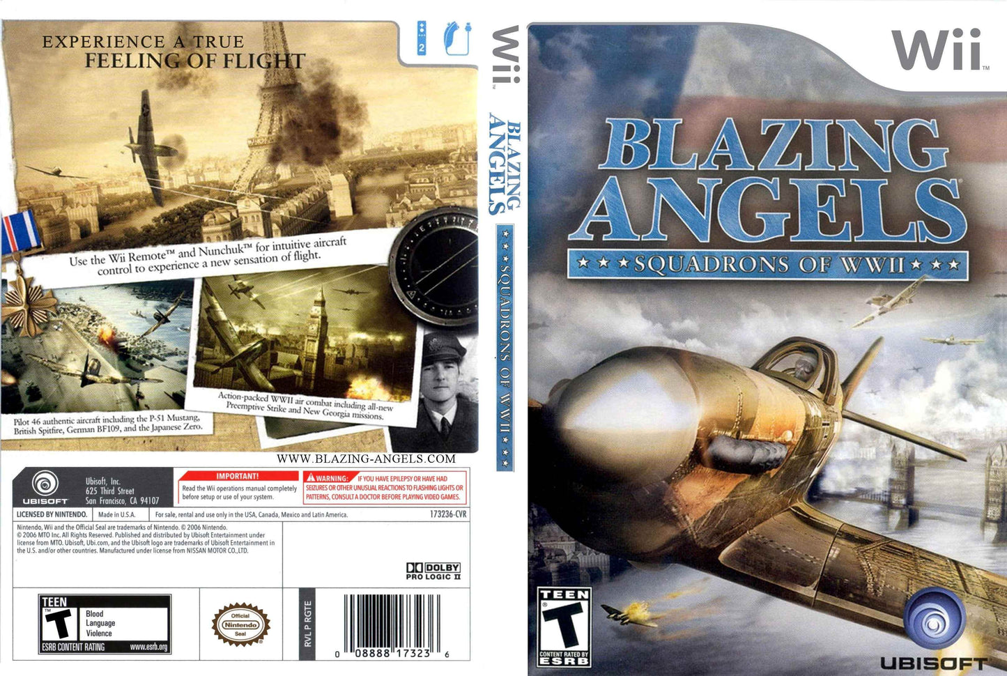 Blazing Angels Squadrons Of WWII Cover Art - WOI Solutions