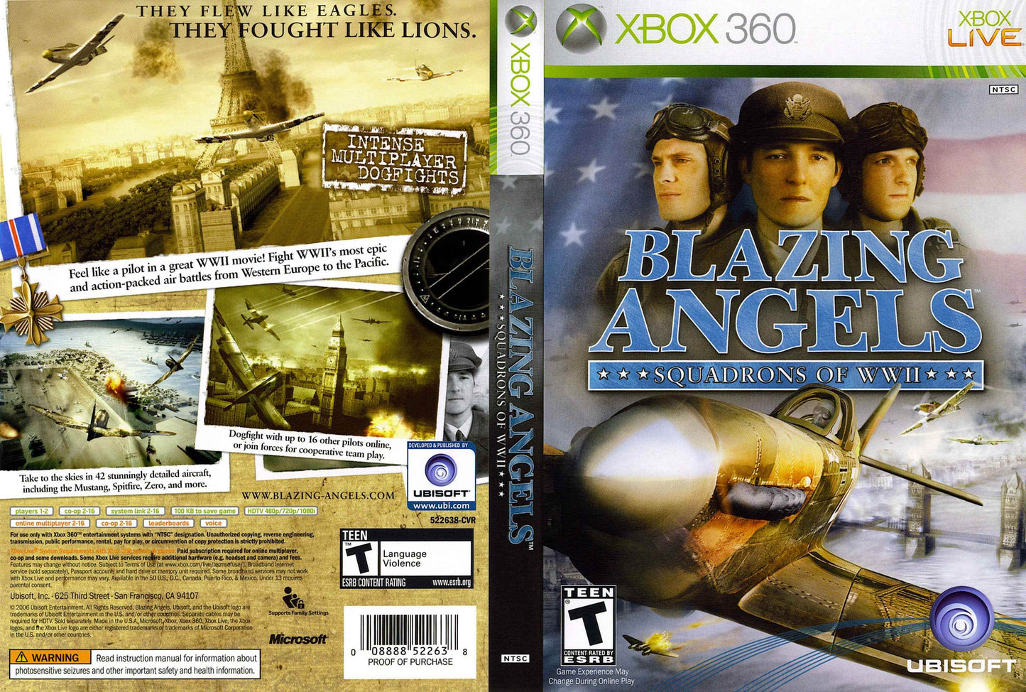 Blazing Angels Squadrons of WWII Cover Art - WOI Solutions