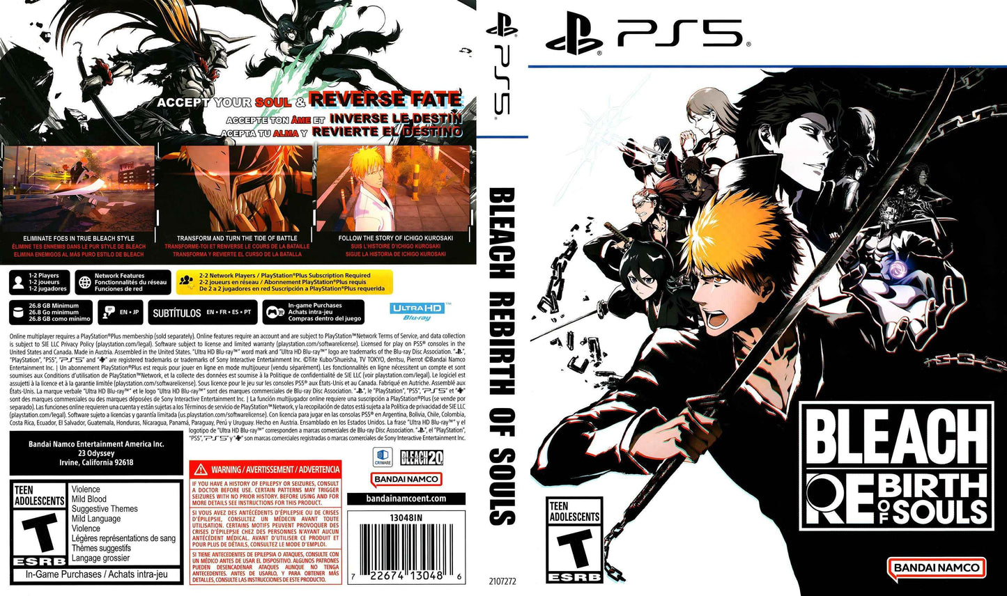 Bleach Rebirth of Souls Cover Art - WOI Solutions