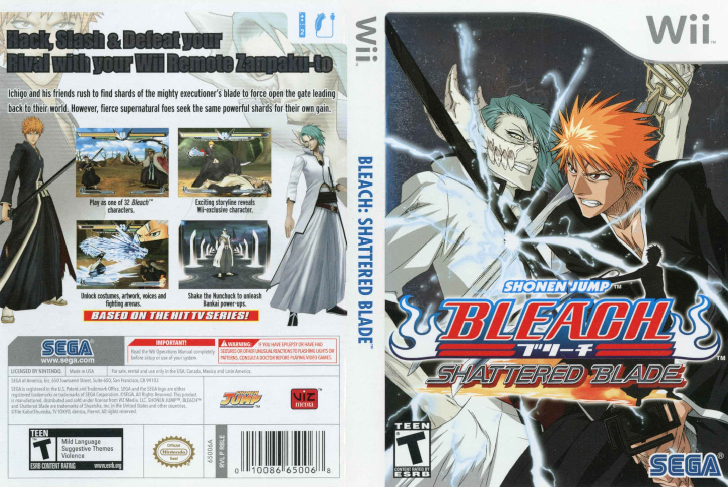 Bleach Wii Cover Art - WOI Solutions