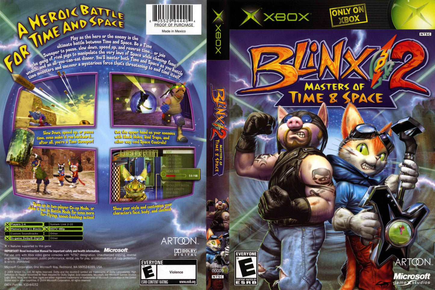 Blinx 2 Master of Time and Space Cover Art - WOI Solutions