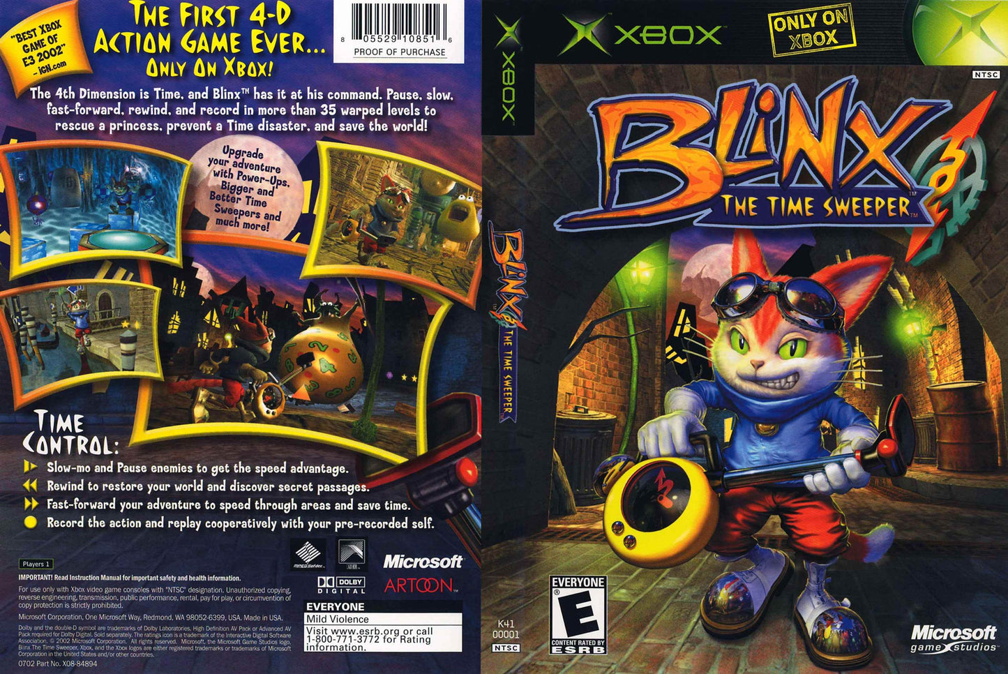 Blinx The Time Sweeper Cover Art - WOI Solutions