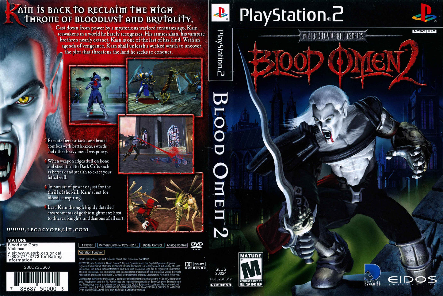 Blood Omen 2 Cover Art - WOI Solutions