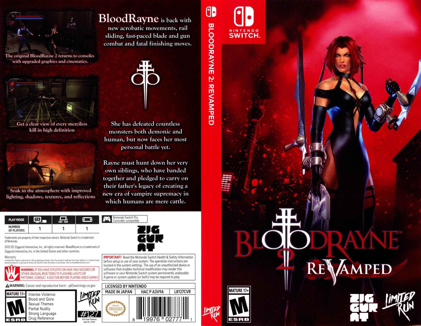 Bloodrayne 2 Revamped Cover Art - WOI Solutions