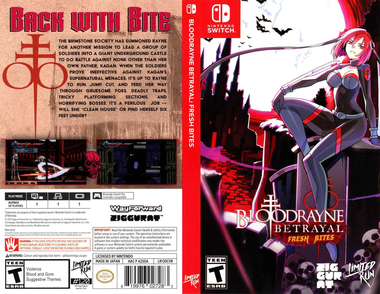 Bloodrayne Betrayal Fresh Bites Cover Art - WOI Solutions