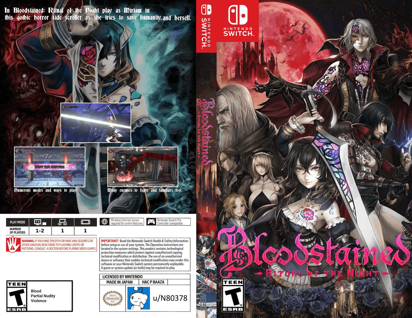 Bloodstained Ritual of the Night Cover Art - WOI Solutions
