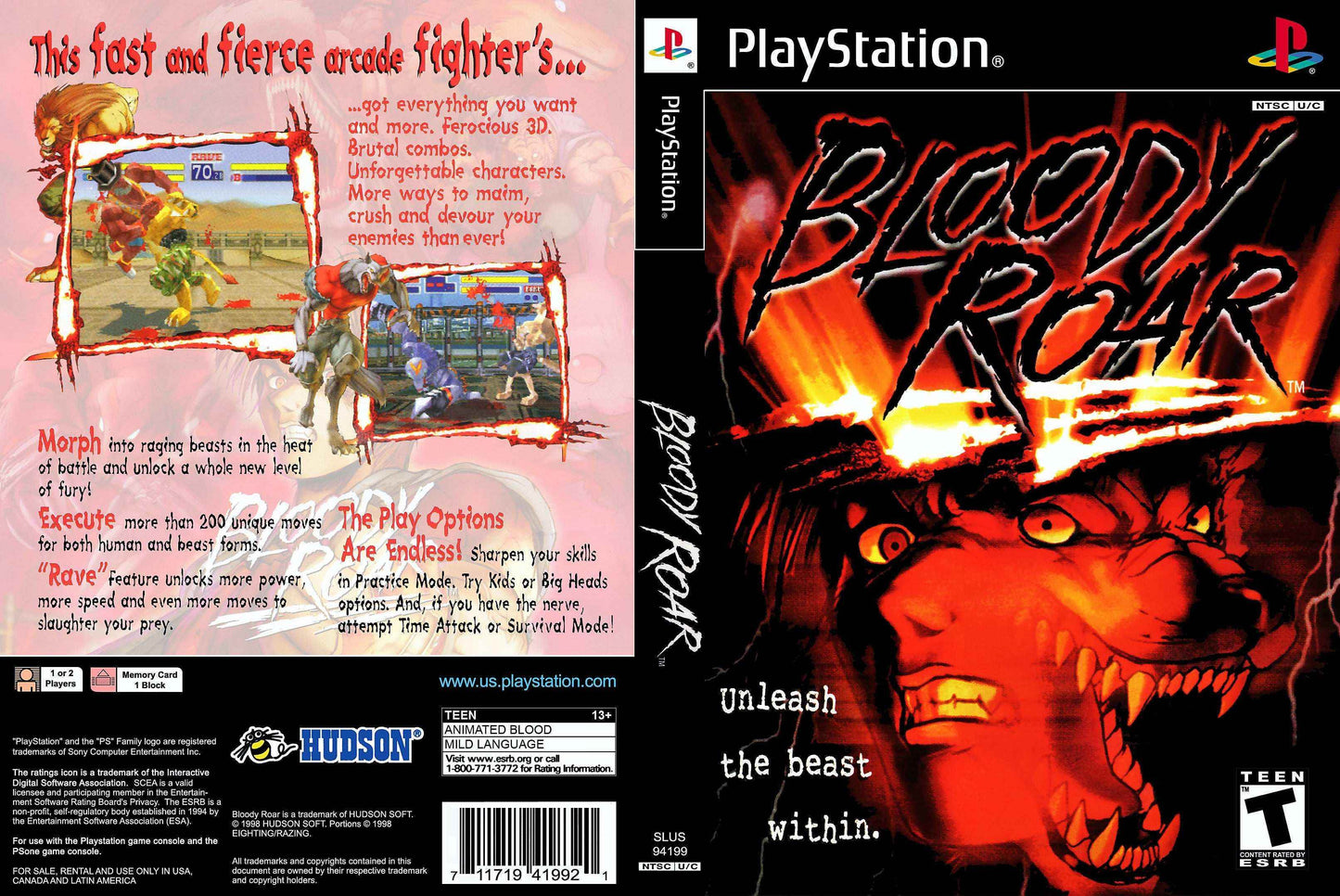 Bloody Roar Cover Art - WOI Solutions