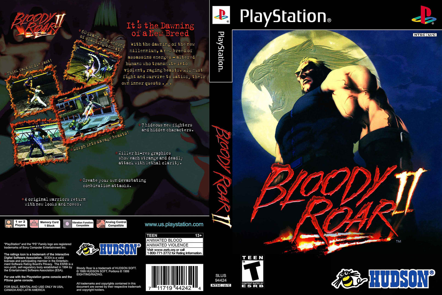 Bloody Roar II Cover Art - WOI Solutions