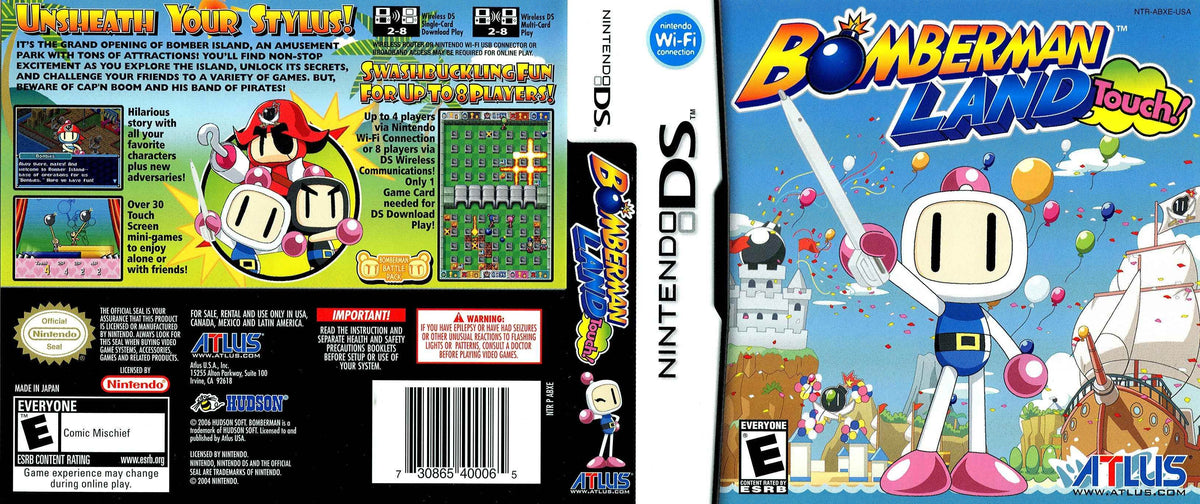 Bomberman Land Touch! Cover Art - WOI Solutions
