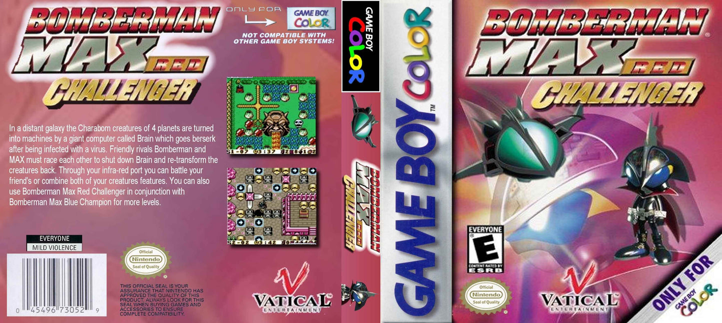 Bomberman Max Red Challenger Cover Art - WOI Solutions