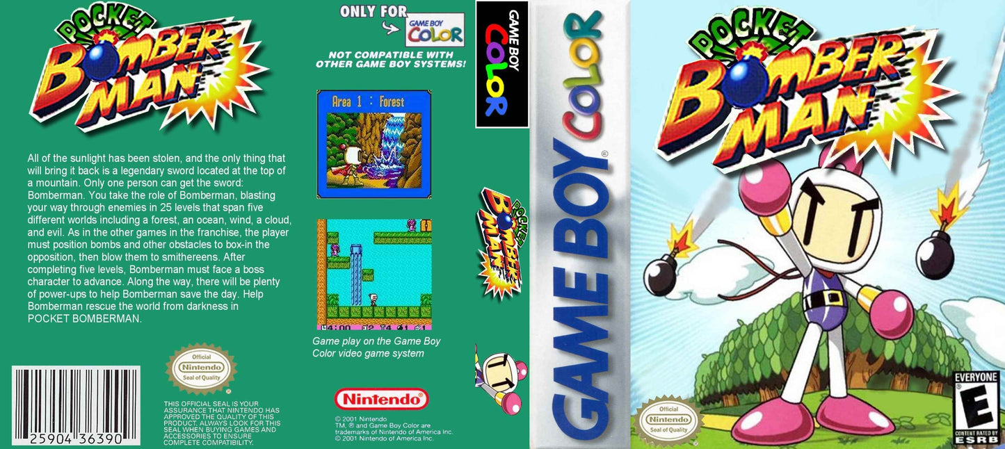 Bomberman Pocket Cover Art - WOI Solutions