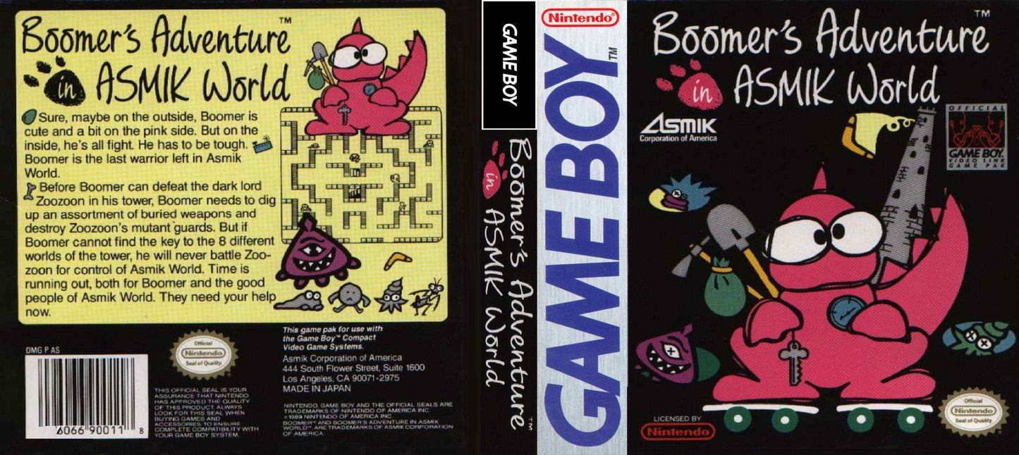 Boomer's Adventure in Asmik World Cover Art - WOI Solutions