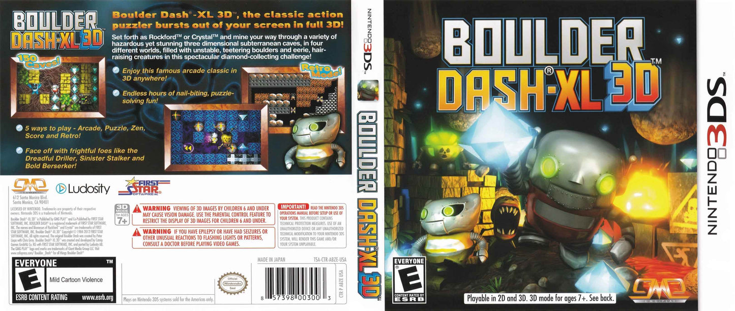 Boulder Dash-XL 3D Cover Art - WOI Solutions