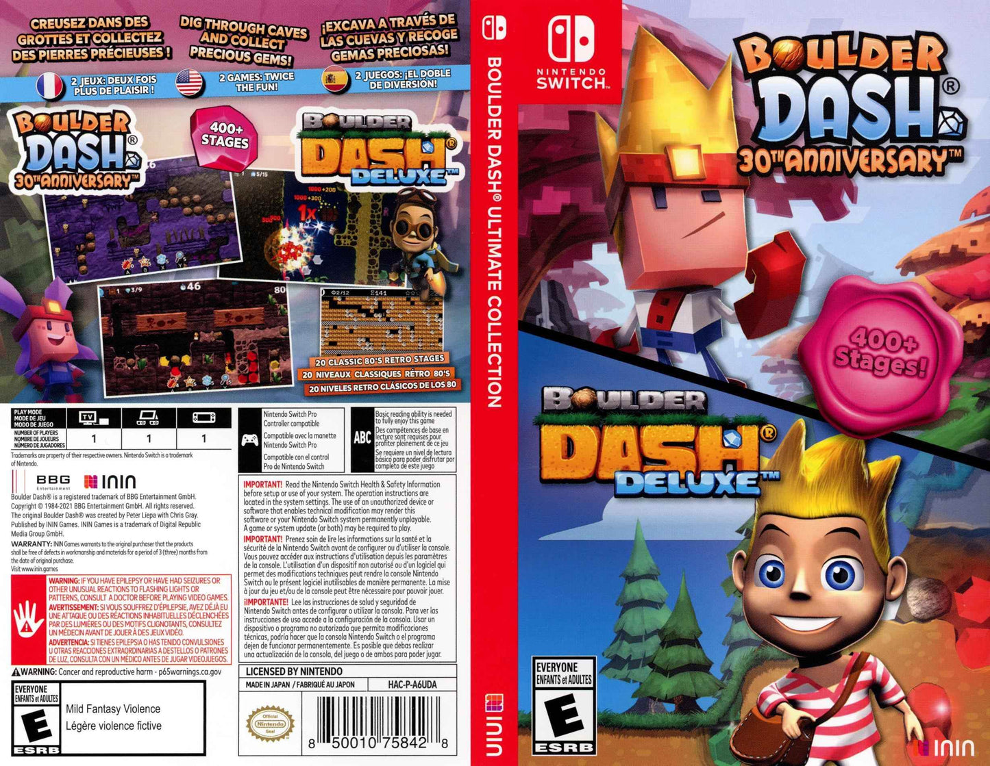 Boulder Dash Ultimate Collection Cover Art - WOI Solutions