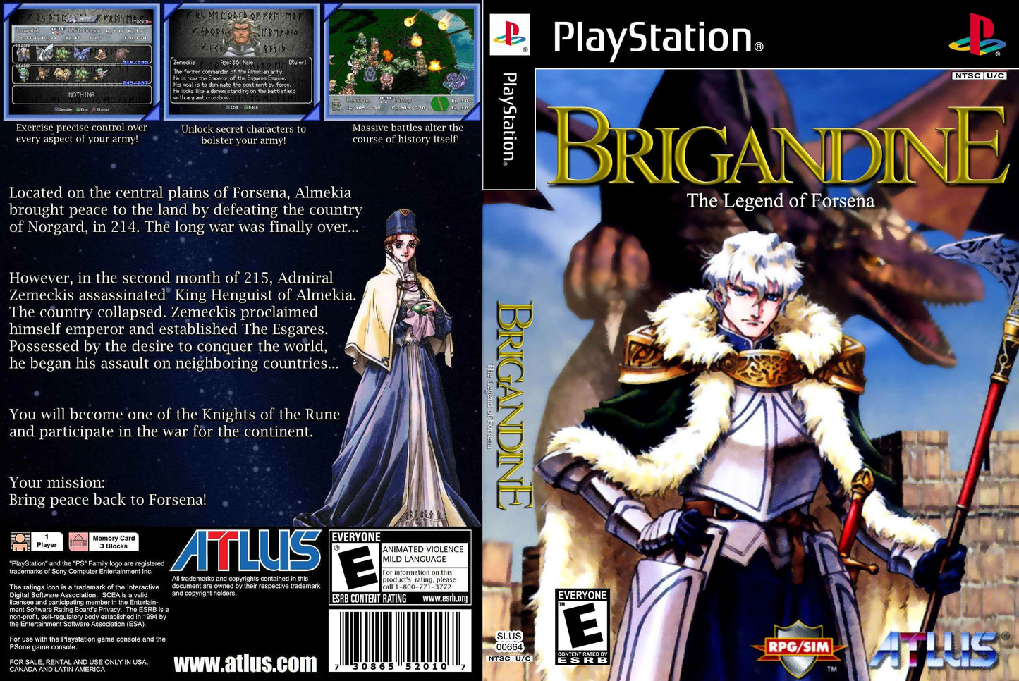 Brigandine The Legend of Forsena Cover Art - WOI Solutions