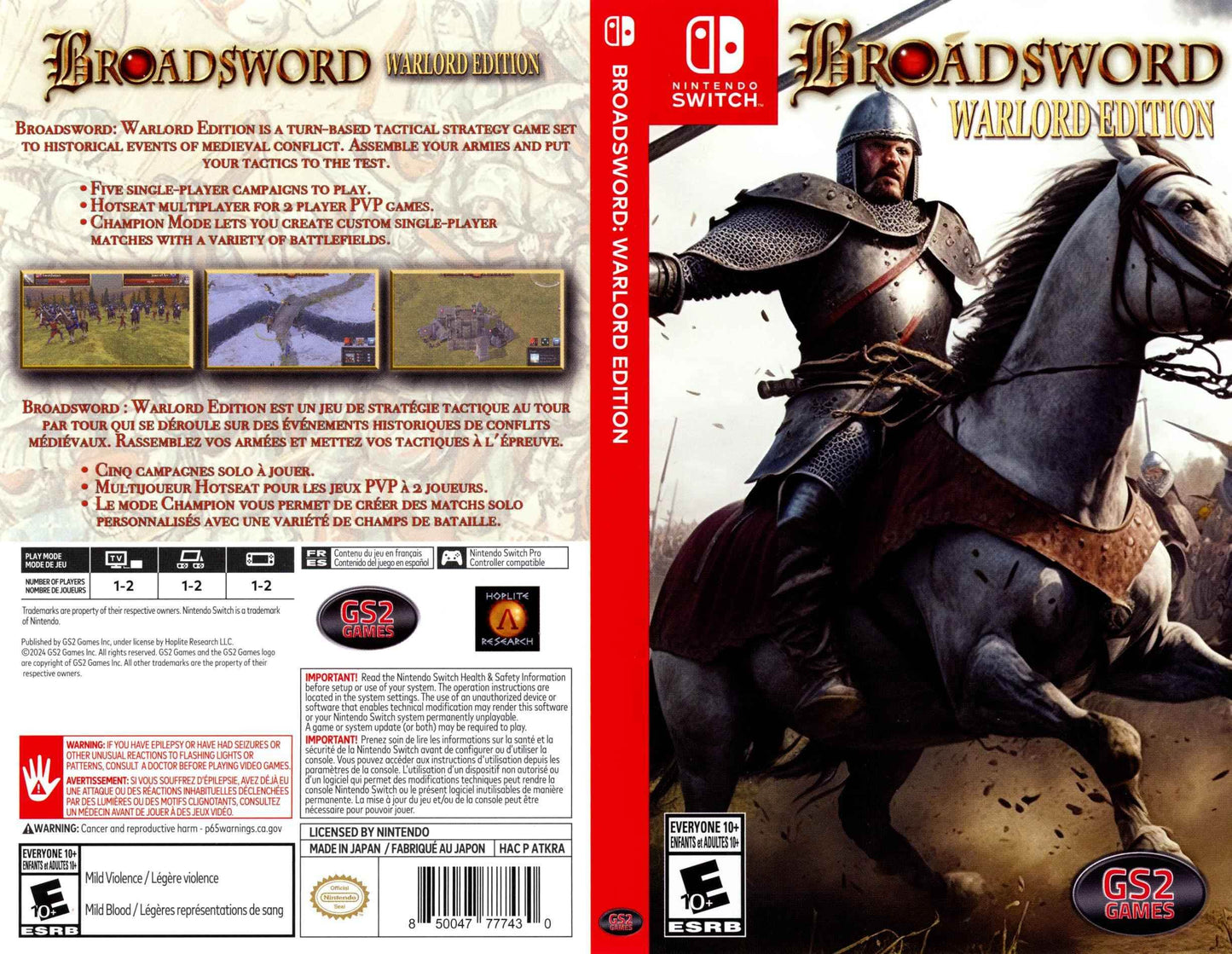 Broadsword Warlord Edition Cover Art - WOI Solutions