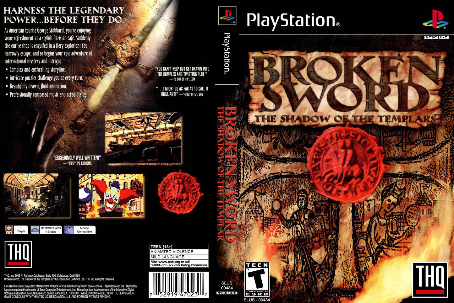 Broken Sword Shadow of the Templars Cover Art - WOI Solutions