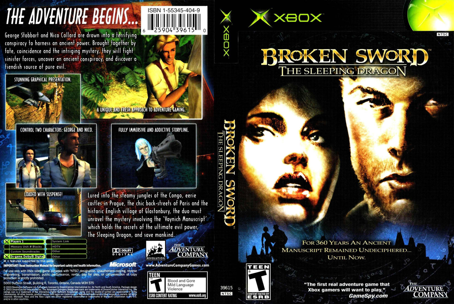 Broken Sword The Sleeping Dragon Cover Art - WOI Solutions