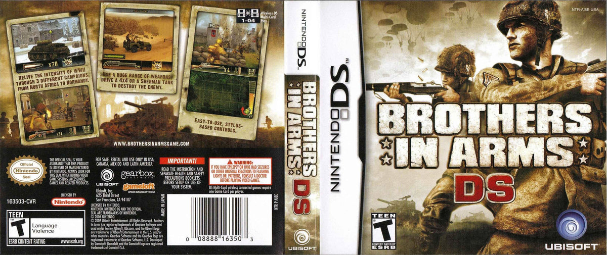 Brothers in Arms DS Cover Art - WOI Solutions