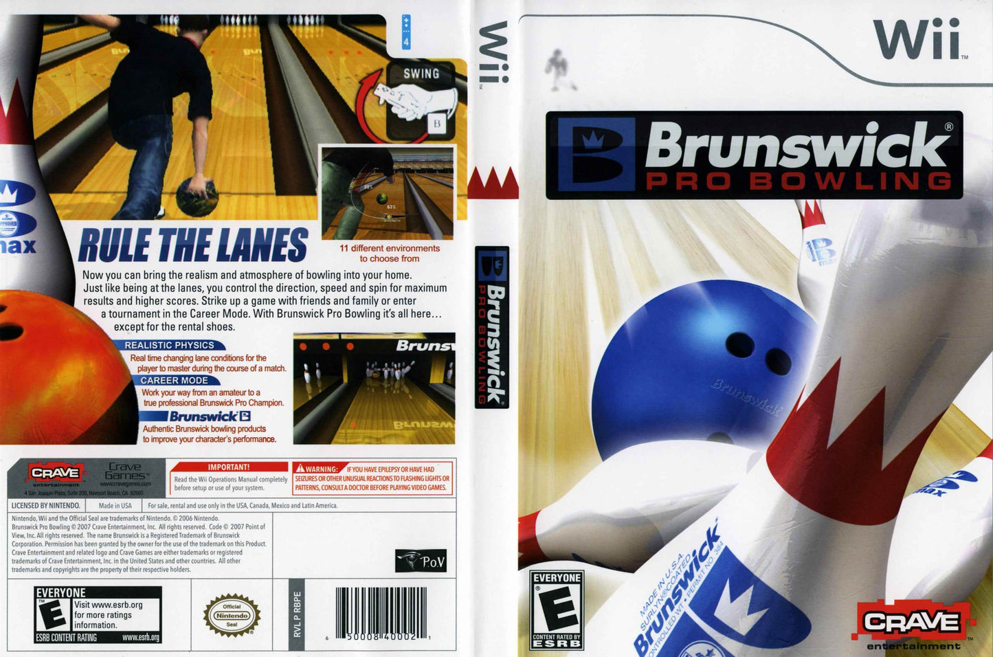 Brunswick Pro Bowling Cover Art - WOI Solutions