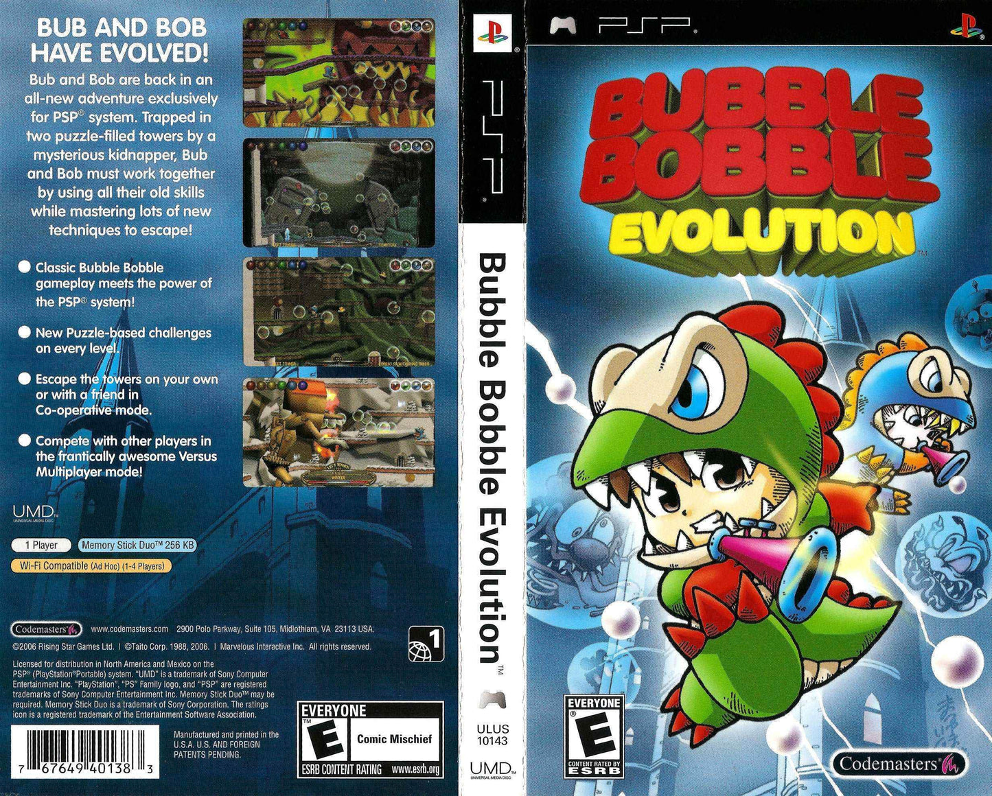 Bubble Bobble Evolution Cover Art - WOI Solutions