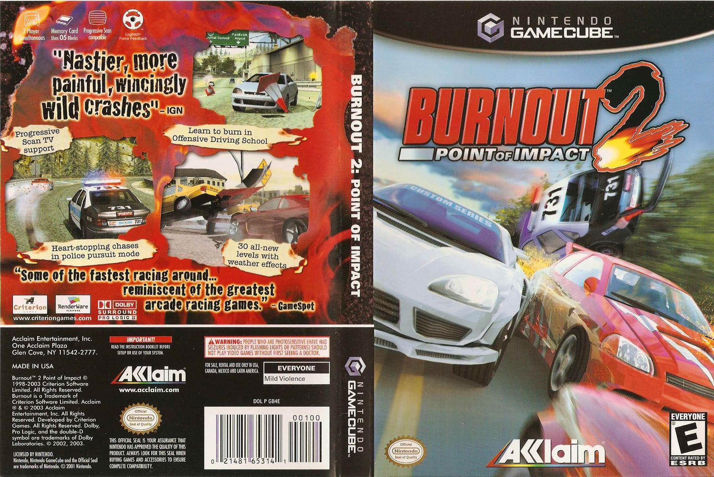Burnout 2 Point of Impact Cover Art - WOI Solutions
