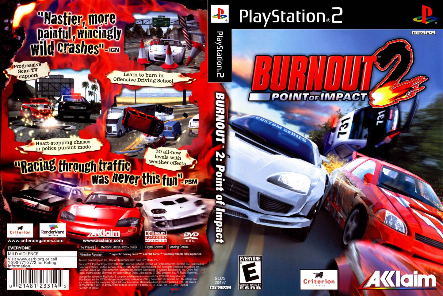 Burnout 2 Point of Impact Cover Art - WOI Solutions