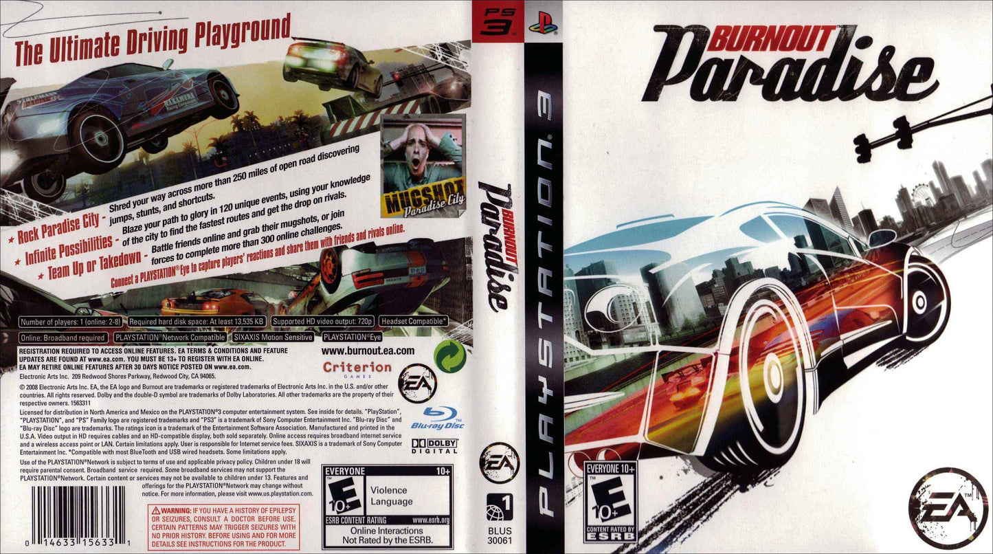 Burnout Paradise Cover Art - WOI Solutions